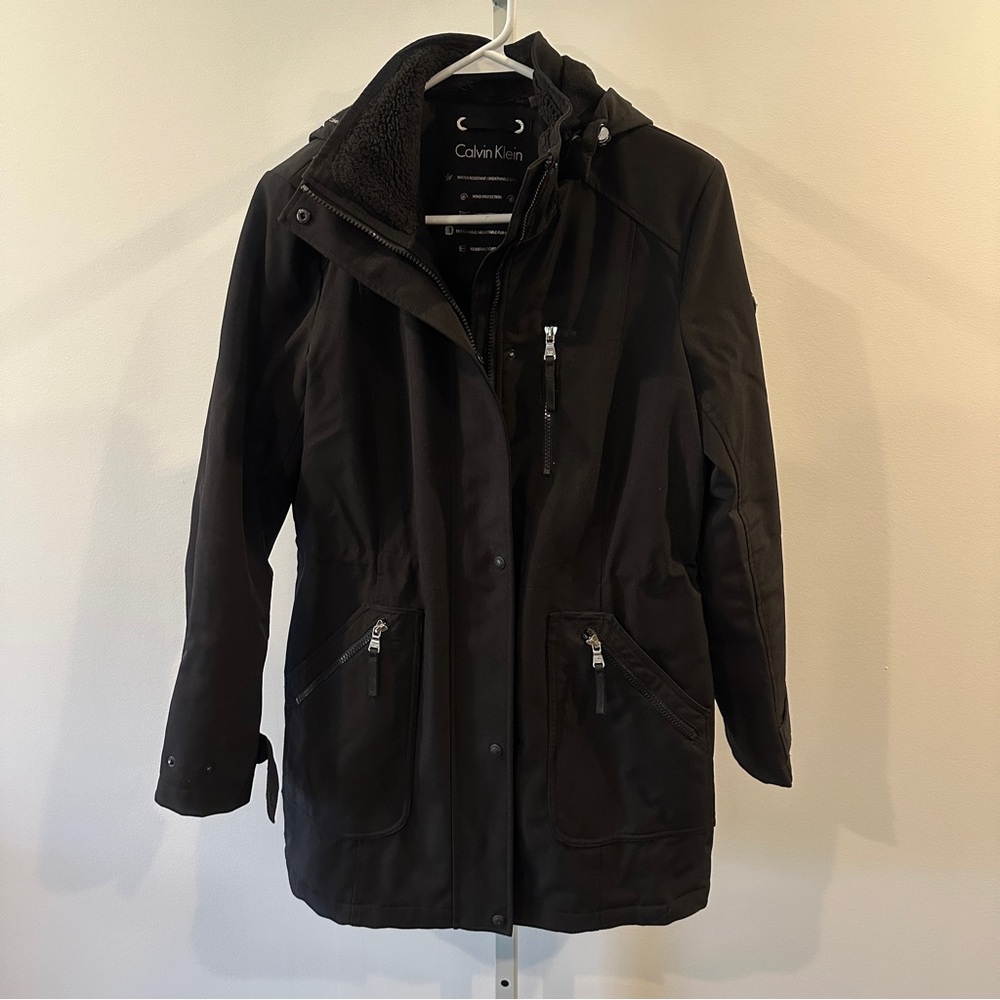 Calvin Klein Women's Utility Black Jacket Small